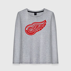 Лонгслив хлопковый женский Detroit Red Wings: Pavel Datsyuk, цвет: меланж