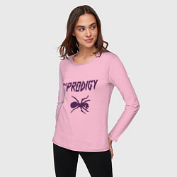 Лонгслив хлопковый женский The Prodigy: Ant, цвет: светло-розовый — фото 2