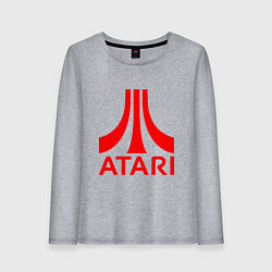 Лонгслив хлопковый женский Atari, цвет: меланж