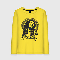 Лонгслив хлопковый женский Bob Marley: Island, цвет: желтый