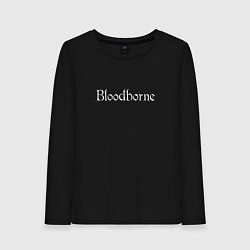 Лонгслив хлопковый женский Bloodborne, цвет: черный