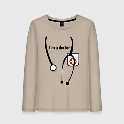 Женский лонгслив I m doctor