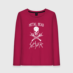 Лонгслив хлопковый женский Metal Head: Slayer, цвет: маджента