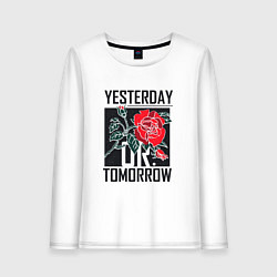 Женский лонгслив Yesterday or Tomorrow