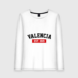 Женский лонгслив FC Valencia Est. 1919