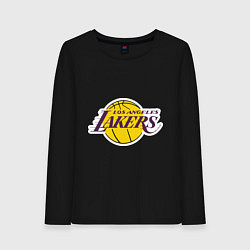 Лонгслив хлопковый женский LA Lakers, цвет: черный