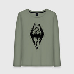 Лонгслив хлопковый женский TES Dragon, цвет: авокадо