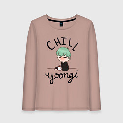 Женский лонгслив Chill Yoongi