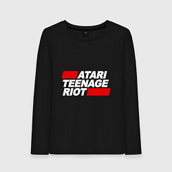 Лонгслив хлопковый женский Atari Teenage Riot, цвет: черный