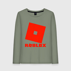 Лонгслив хлопковый женский Roblox Logo, цвет: авокадо