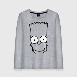 Лонгслив хлопковый женский Bart Face, цвет: меланж
