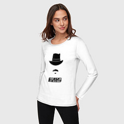 Лонгслив хлопковый женский I have a plan, цвет: белый — фото 2