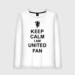 Женский лонгслив Keep Calm & United fan