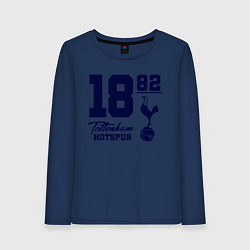 Лонгслив хлопковый женский FC Tottenham 1882, цвет: тёмно-синий