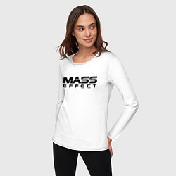 Лонгслив хлопковый женский MASS EFFECT, цвет: белый — фото 2