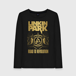 Лонгслив хлопковый женский Linkin Park: Road to Revolution, цвет: черный