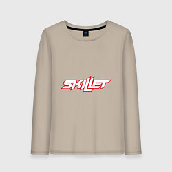 Лонгслив хлопковый женский Skillet, цвет: миндальный