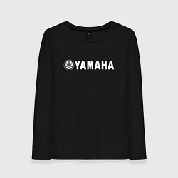 Лонгслив хлопковый женский YAMAHA, цвет: черный