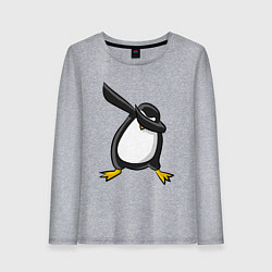 Лонгслив хлопковый женский DAB Pinguin, цвет: меланж