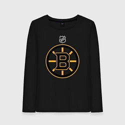 Лонгслив хлопковый женский Boston Bruins NHL, цвет: черный