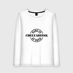 Лонгслив хлопковый женский Made in Chelyabinsk, цвет: белый