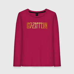 Лонгслив хлопковый женский Led Zeppelin, цвет: маджента
