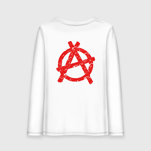Женский лонгслив Князь Анархия спина / Белый – фото 2