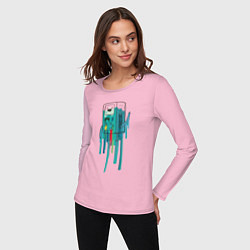Лонгслив хлопковый женский БиМо Adventure Time, цвет: светло-розовый — фото 2