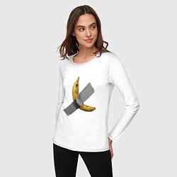 Лонгслив хлопковый женский Банан за 120 тысяч долларов, цвет: белый — фото 2