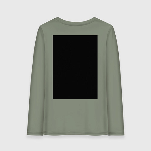 Женский лонгслив Be kind to animals or I'll kil / Авокадо – фото 2