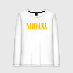 Лонгслив хлопковый женский NIRVANA, цвет: белый