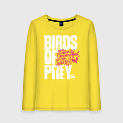 Женский лонгслив Birds of Prey logo