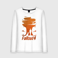 Лонгслив хлопковый женский Fallout 4, цвет: белый