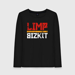 Лонгслив хлопковый женский LIMP BIZKIT, цвет: черный