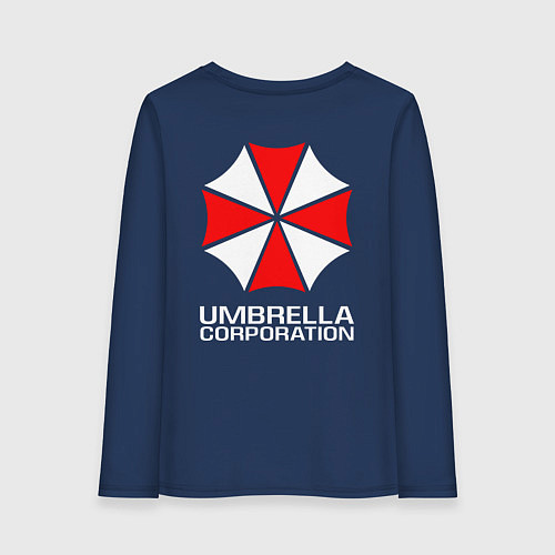 Женский лонгслив UMBRELLA CORP / Тёмно-синий – фото 2