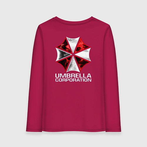 Женский лонгслив UMBRELLA CORPспина / Маджента – фото 2