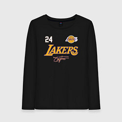 Лонгслив хлопковый женский KOBE BRYANT АВТОГРАФ, цвет: черный