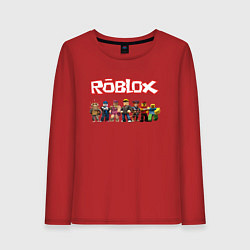 Лонгслив хлопковый женский ROBLOX, цвет: красный
