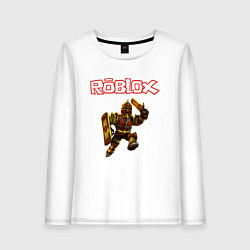 Лонгслив хлопковый женский ROBLOX, цвет: белый