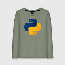 Лонгслив хлопковый женский Python, цвет: авокадо