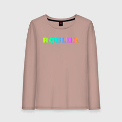 Лонгслив хлопковый женский ROBLOX, цвет: пыльно-розовый