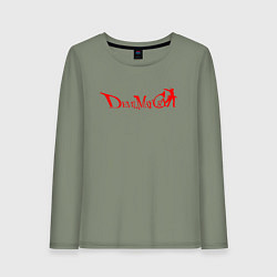 Лонгслив хлопковый женский DEVIL MAY CRY DMC, цвет: авокадо