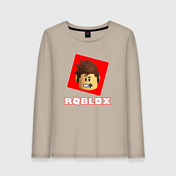 Лонгслив хлопковый женский ROBLOX, цвет: миндальный