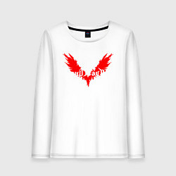 Лонгслив хлопковый женский DEVIL MAY CRY DMC, цвет: белый
