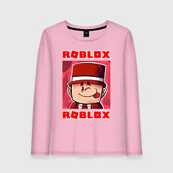 Лонгслив хлопковый женский ROBLOX, цвет: светло-розовый