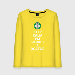 Женский лонгслив Keep calm I??m a doctor