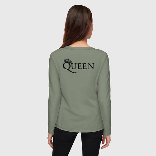 Женский лонгслив Queen двусторонняя / Авокадо – фото 4