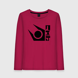 Лонгслив хлопковый женский Half life combine logo, цвет: маджента
