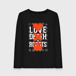 Лонгслив хлопковый женский LOVE DEATH ROBOTS LDR, цвет: черный