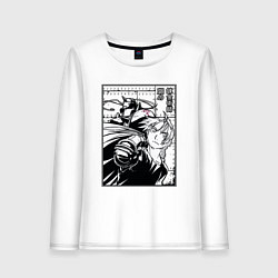 Лонгслив хлопковый женский Elric, Fullmetal Alchemist, цвет: белый